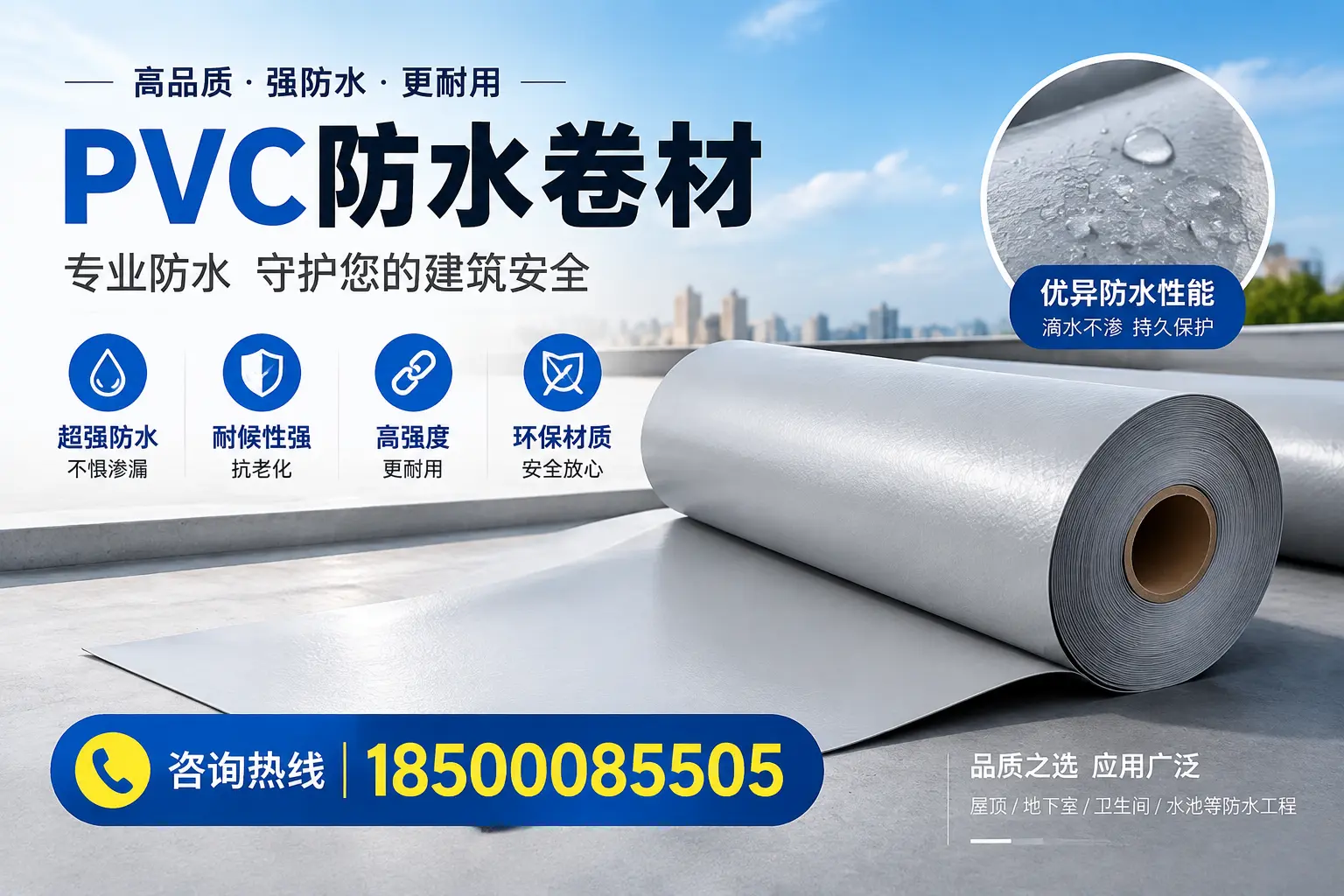 淄博地区pvc防水卷材的市场现状与发展趋势